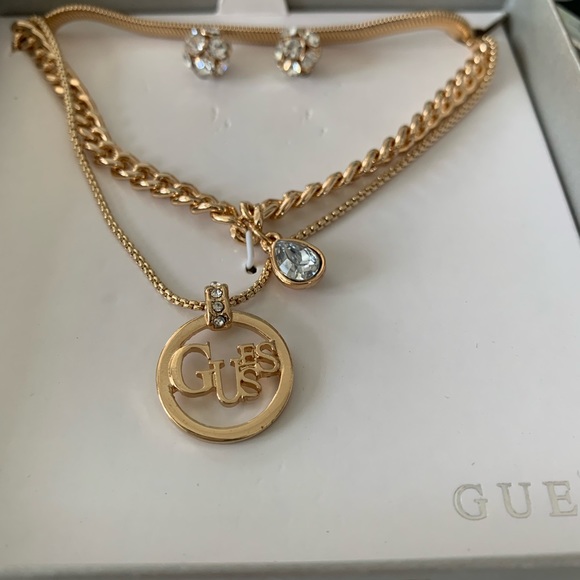 NEW Guess Necklace and Earring Set - Picture 2 of 2